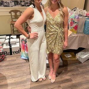 Lulu’s white jumpsuit